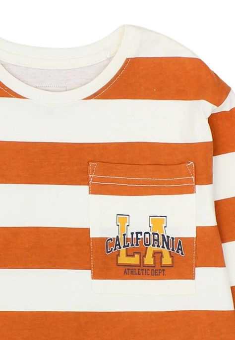 Polera kids niño listada academy 227-2
