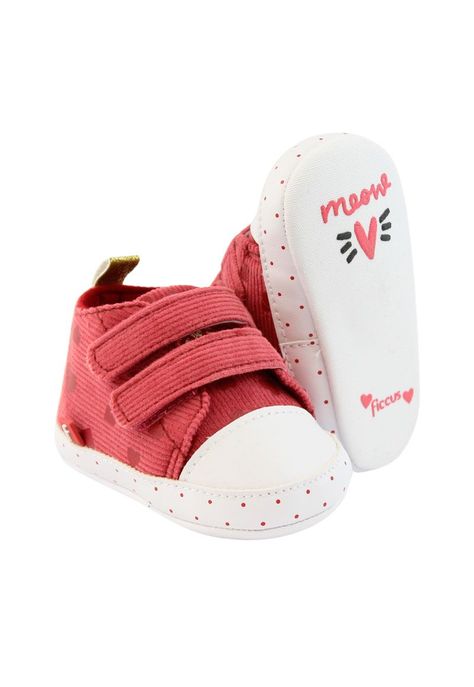 Zapatilla urbana 2 velcros bebé soft niña 801 W24d-3