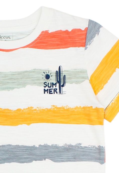 Polera kids niño slub listado free 227-2