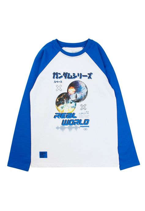 Polera junior niño m/ raglan cosmic 336-0
