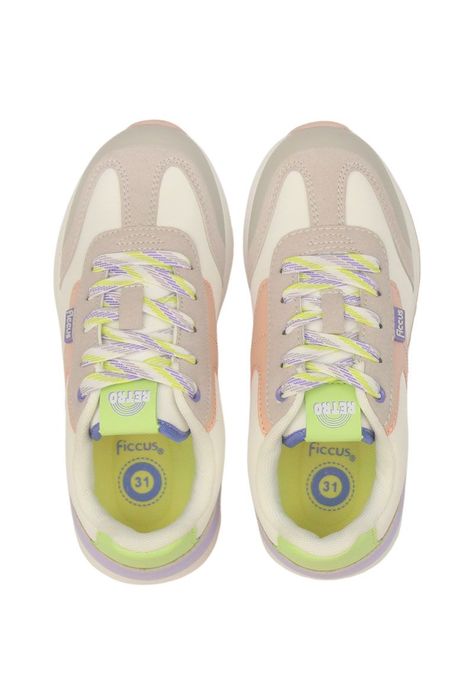 Zapatilla sport velcro elástico junior niña 918-2