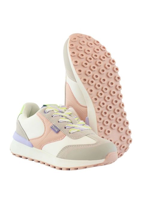 Zapatilla sport velcro elástico junior niña 918-3
