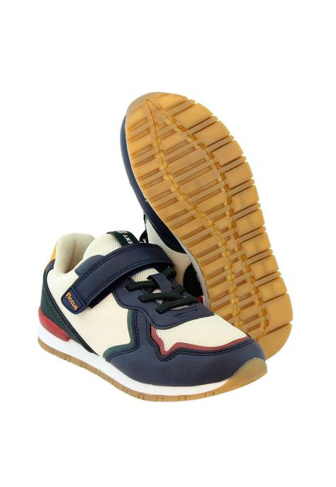 Zapatilla sport velcro elástico junior niño 915-3