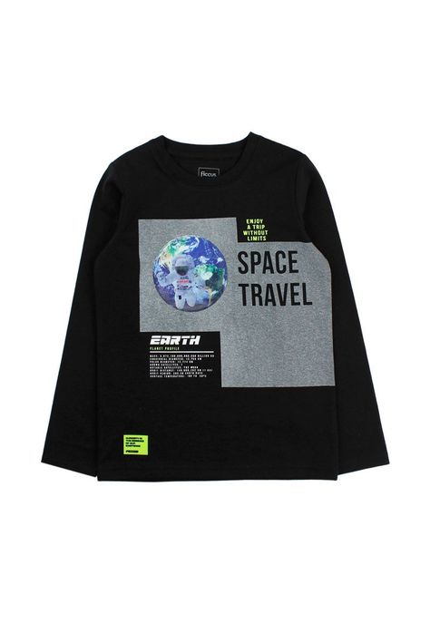 Polera kids niño holograma cosmic 235-0
