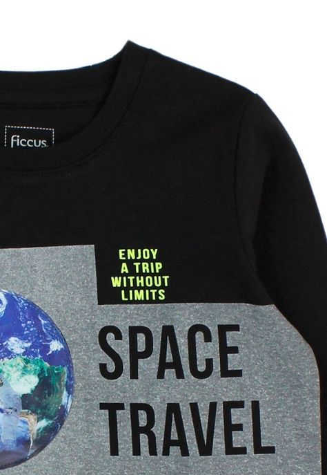 Polera kids niño holograma cosmic 235-2