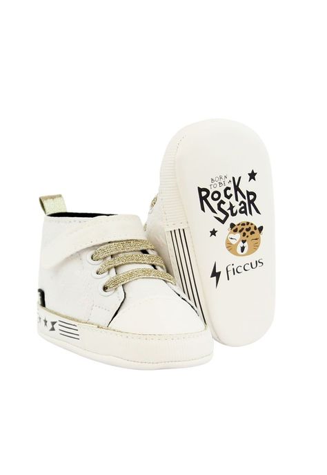 Zapatilla caña cordón new born niña 803-3