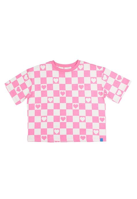 Polera jr niña cuadriculada go 395-0
