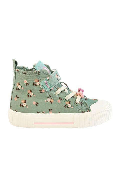 Zapatilla urbana caña velcro elastico kids niña 857-0