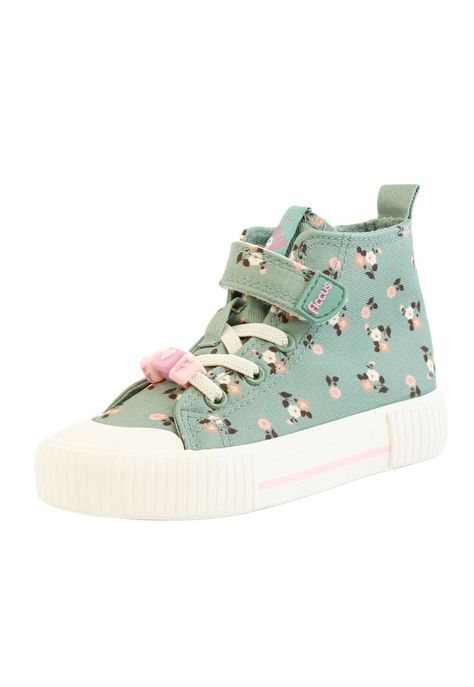 Zapatilla urbana caña velcro elastico kids niña 857-1