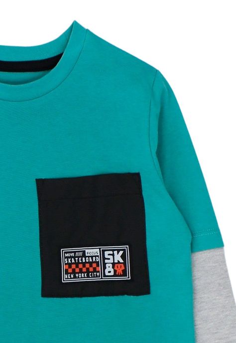 Polera kids niño doble manga move 234b-2