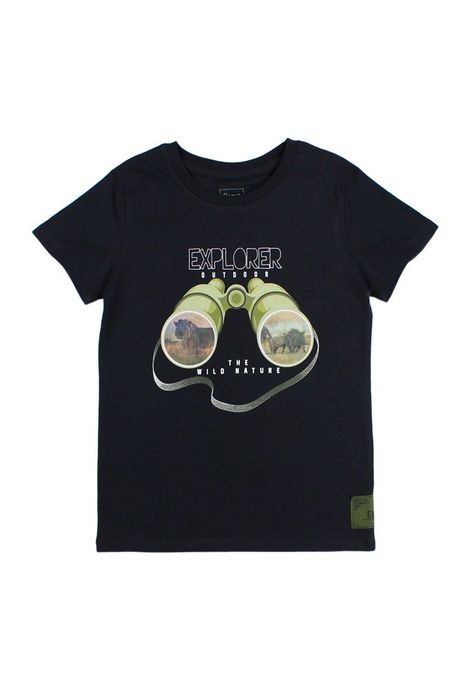 Polera kids niño holograma earth 228-0