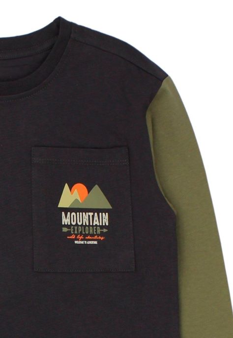 Polera kids niño bicolor foresta 232-2