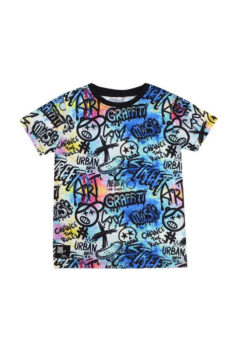 Polera kids niño estampado energy 234-0