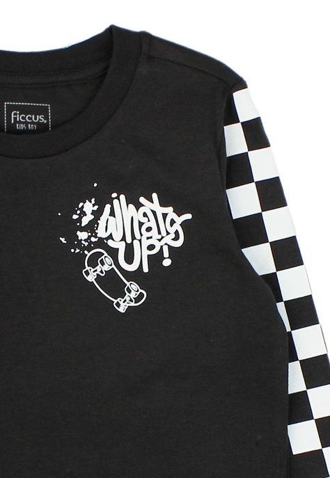 Polera kids niño m/ estampada liberty 224-2