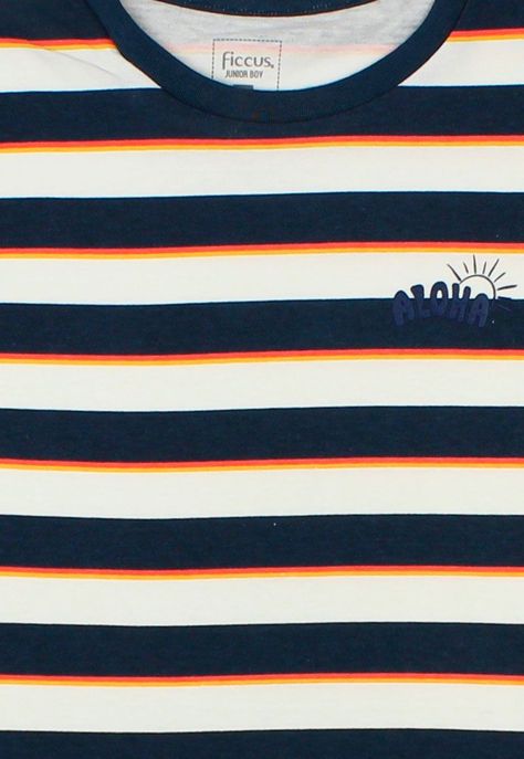 Polera jr niño listada oasis 351-2