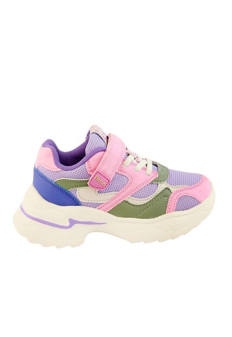 Zapatilla sport velcro elástico w24 niña 907-0