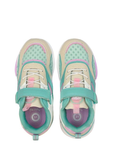 Zapatilla sport velcro elástico junior niña 915-2