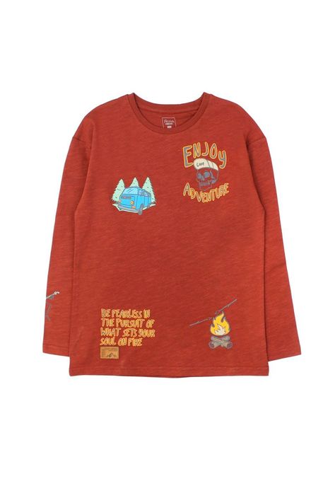 Polera junior niño slub foresta 330-0