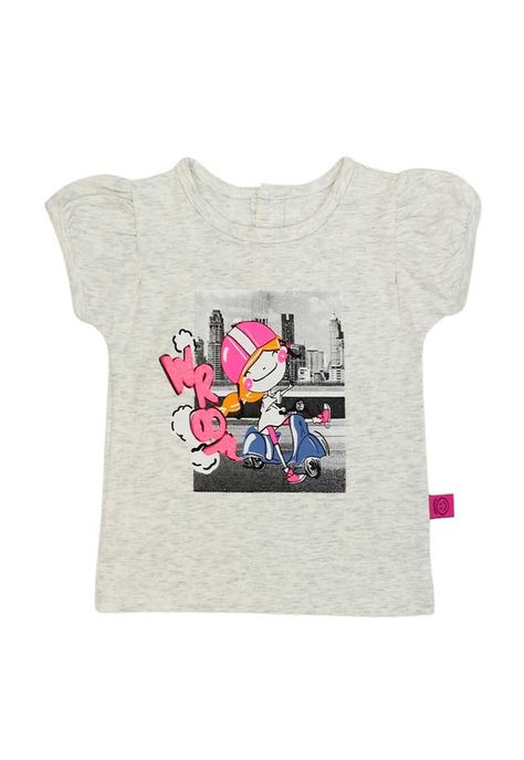 Polera bb niña recogido go 189-0