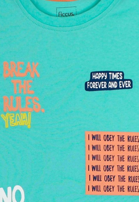 Polera bb niño texto go 147-2