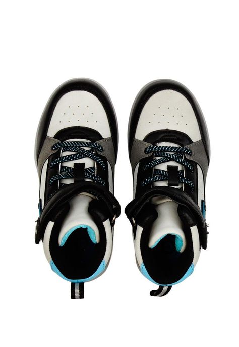 Zapatilla led  caña velcro elástico a  caminar niño 950-2