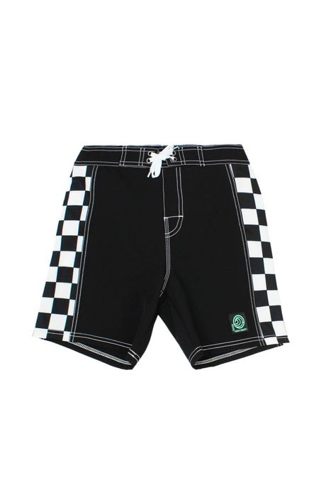 Traje de baño junior niño cuadros beach 375-0