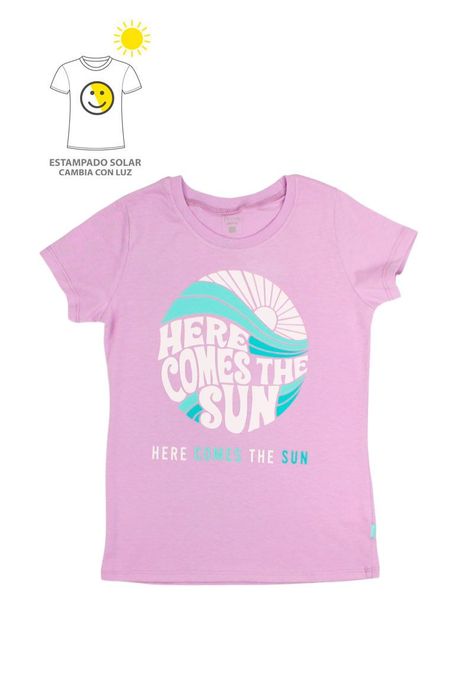 Polera jr niña estampado solar 798-4
