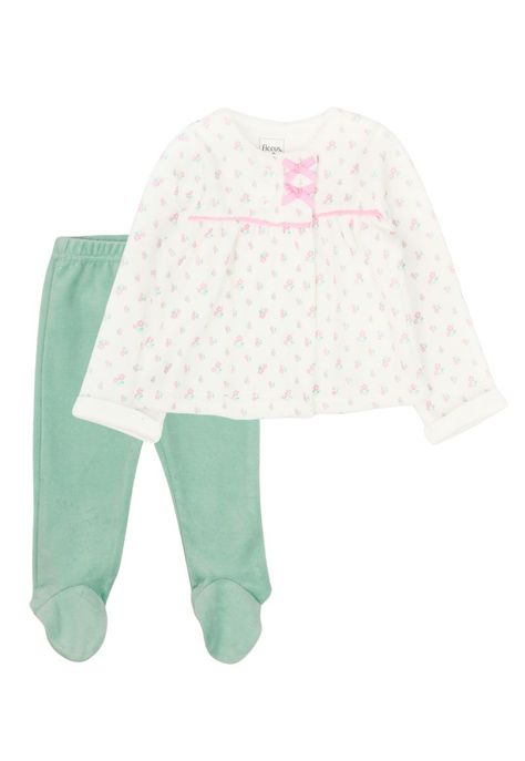 Conjunto newborn niña plush garden 122-0