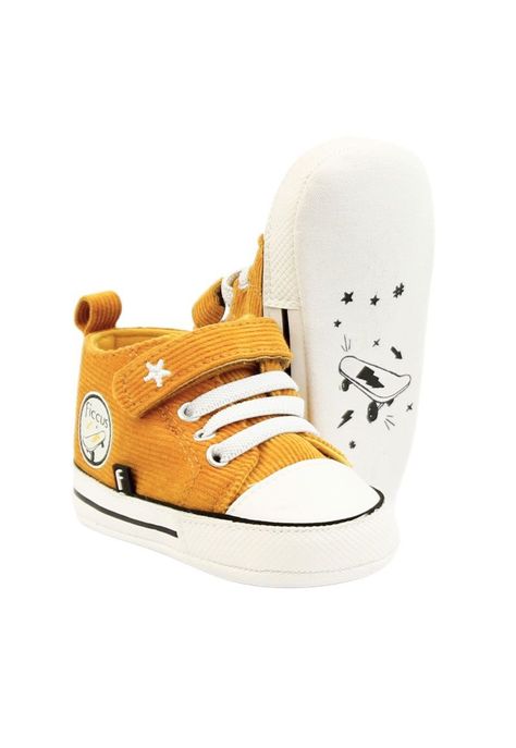 Zapatilla caña velcro elastico bebé soft niño 812-3