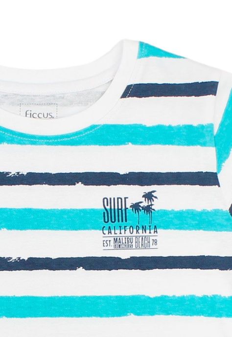 Polera kids niño listada malibu 239b-2