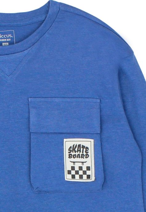 Polera junior niño c/ bolsillo move 334a-2