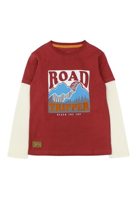 Polera kids niño doble manga foresta 229-0