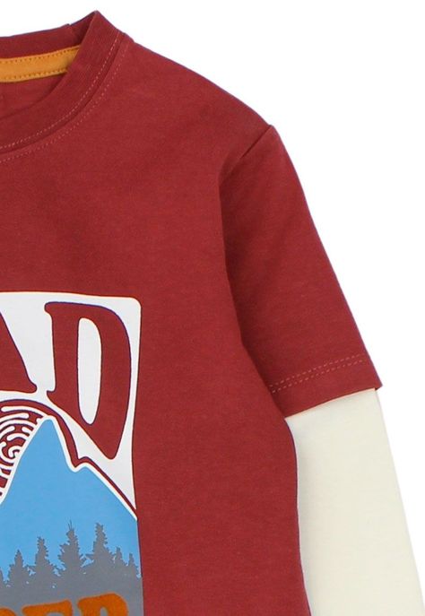 Polera kids niño doble manga foresta 229-2