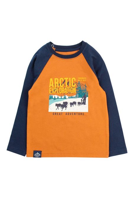 Polera kids niño m/ raglan arctic 229-0