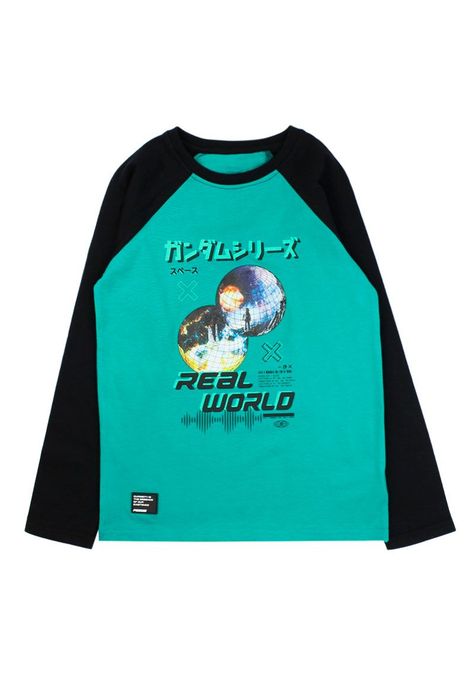 Polera junior niño m/ raglan cosmic 336 W24b-0