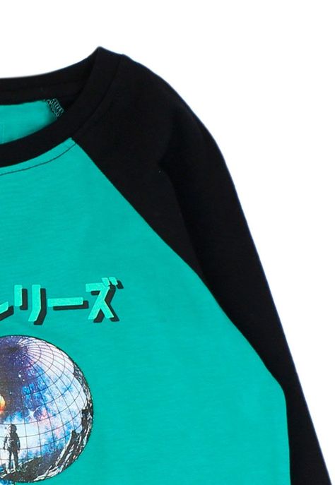 Polera junior niño m/ raglan cosmic 336 W24b-2