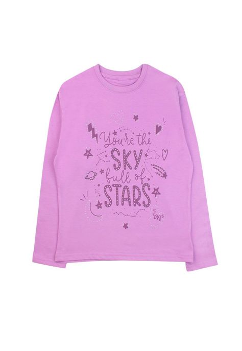 Polera junior niña strass cosmic 368-0