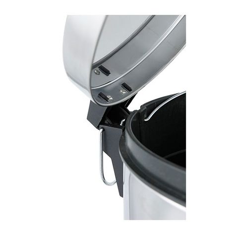 Basurero metálico acero Inoxidable 30 Litros-2