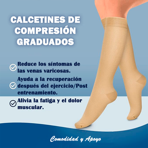 Calcetines Media Compresion Anti Varices Pack 3 Unid L/XL-2