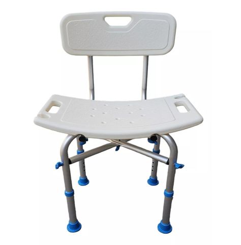 Silla De Ducha Baño Aluminio Base Reforzada Y Antideslizante-2