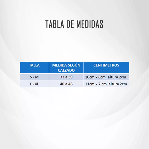 Plantillas Ortopedicas Taloneras Silicona Espolon S - M-2