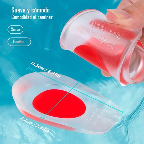 Plantillas Ortopedicas Taloneras Silicona Espolon S - M-5
