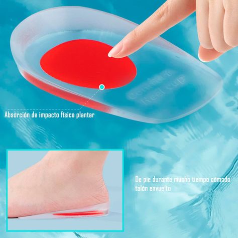 Plantillas Ortopedicas Taloneras Silicona Espolon S - M-6