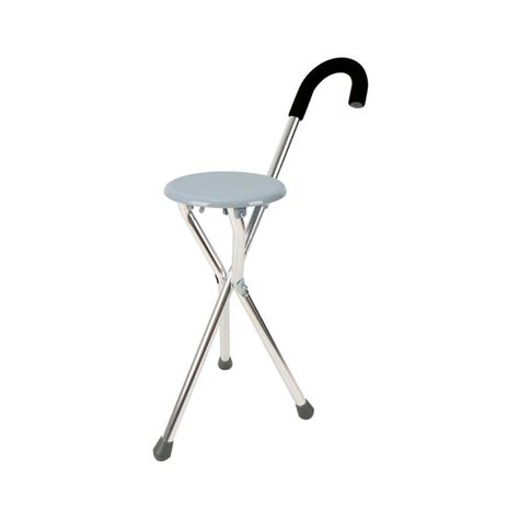 Bastón 2 en 1 Con Asiento Plegable Aluminio Alta Calidad-0