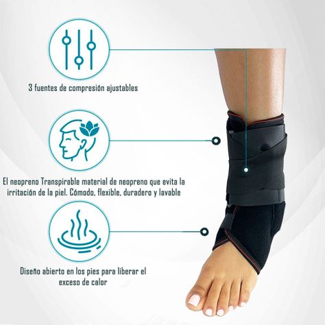 Tobillera Inmovilizadora Tobillo Cintas Ajustables Talla M-L-1