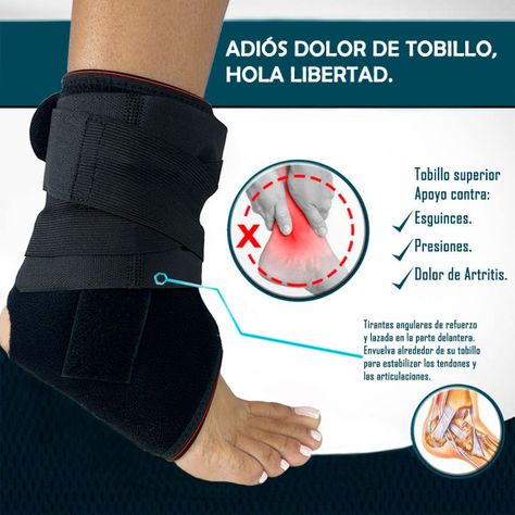 Tobillera Inmovilizadora Tobillo Cintas Ajustables Talla M-L-3