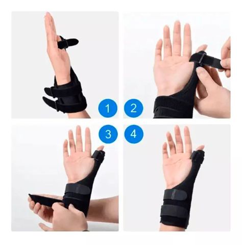 Muñequera Con Fijador Dedo Pulgar Tallla M Derecho-4