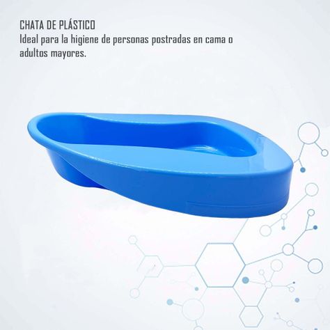 Chata Anatómica Portátil Unisex Bandeja Urinaria Azul-3