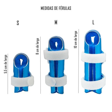 Ferula Inmovilizador Dedo Tipo C Velcro  Blunding Talla L-2