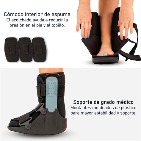 Bota Ortopedica Corta Inmovilizador De Tobillo Talla M-5